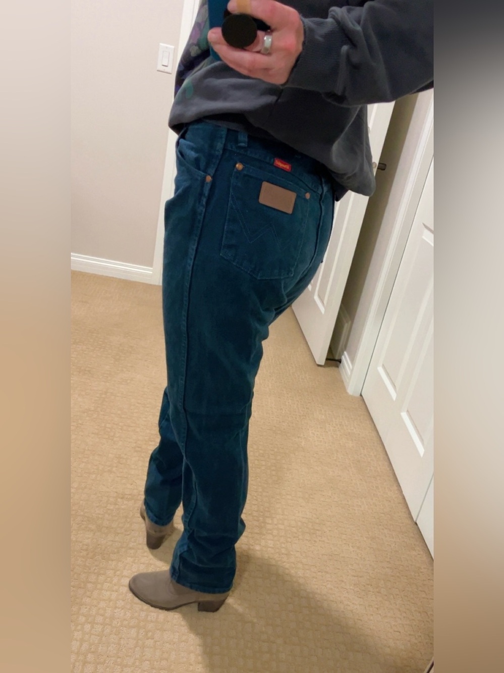 Wrangler Women's Teal Boot Cut Jeans
